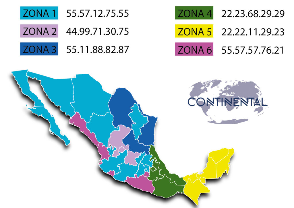 Mapa de sucursales